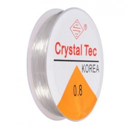 Fir din nylon Transparenta elastica pentru bijuterii de 0.8 / 6 metri Crystal Tec